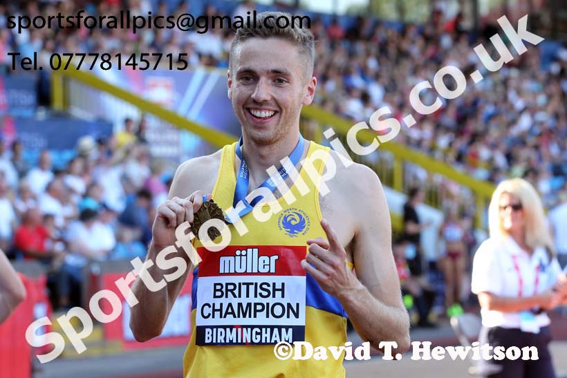 Mens 1500 metres, 2019 Muller British Championships, Alexander Stadium, Birmingham. Photo: David T. Hewitson/Sports for All Pics